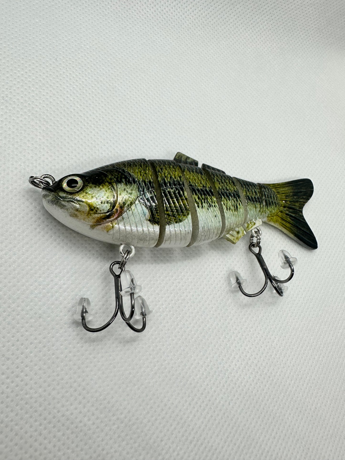 wood and ribbon jointed 4 inch swim bait high quality