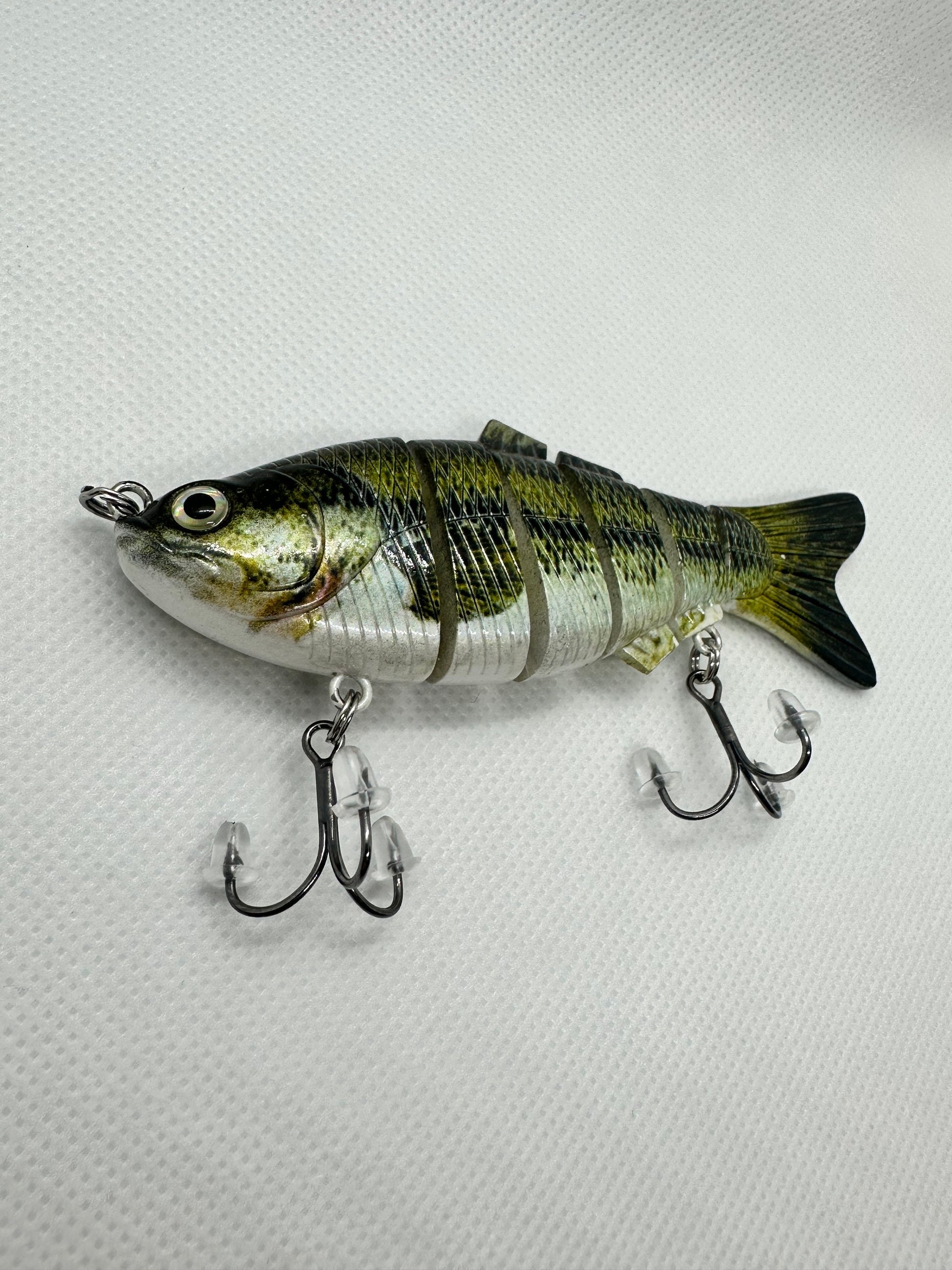 wood and ribbon jointed 4 inch swim bait high quality