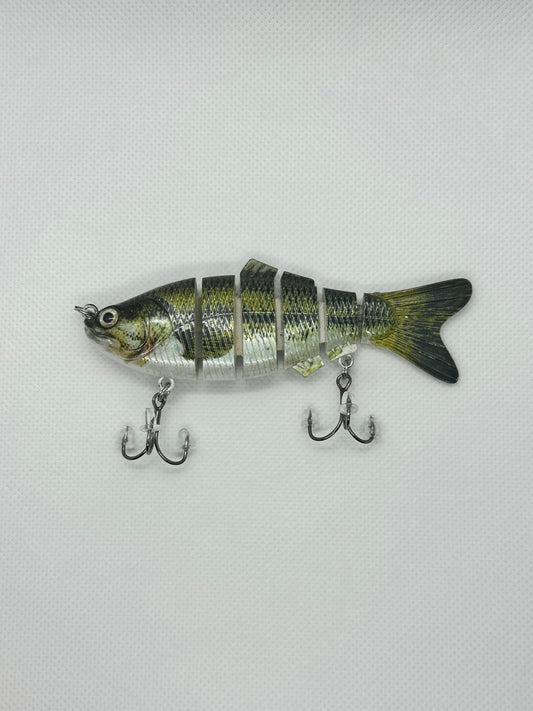 wood and ribbon jointed 4 inch swim bait high quality