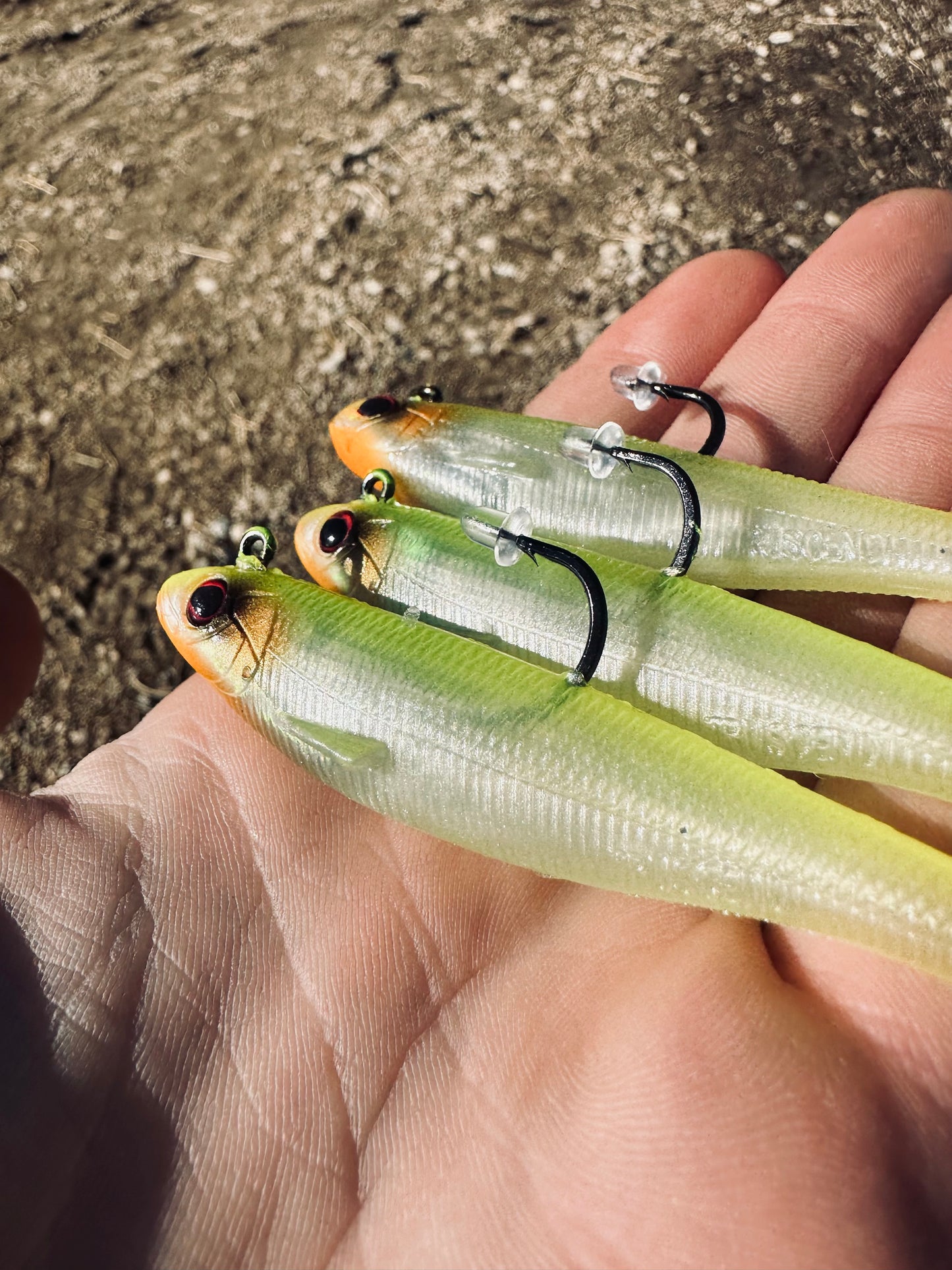 Chartreuse Swimmer Paddle Tail