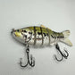 wood and ribbon jointed 4 inch swim bait high quality