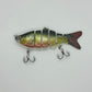 wood and ribbon jointed 4 inch swim bait high quality