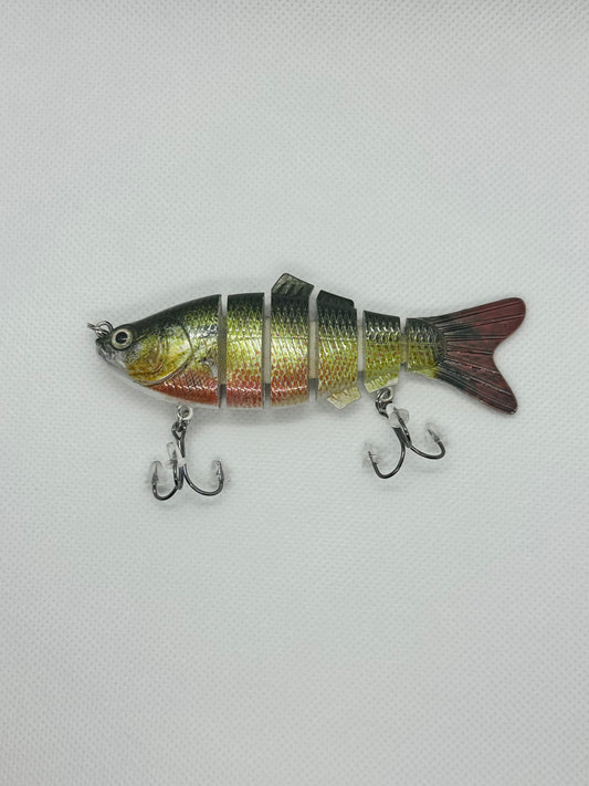 wood and ribbon jointed 4 inch swim bait high quality